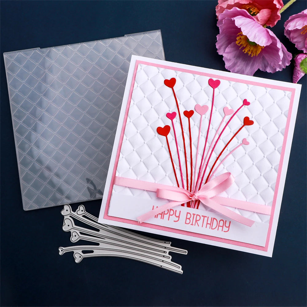 Padded Quilt 3D Embossing Folder Square