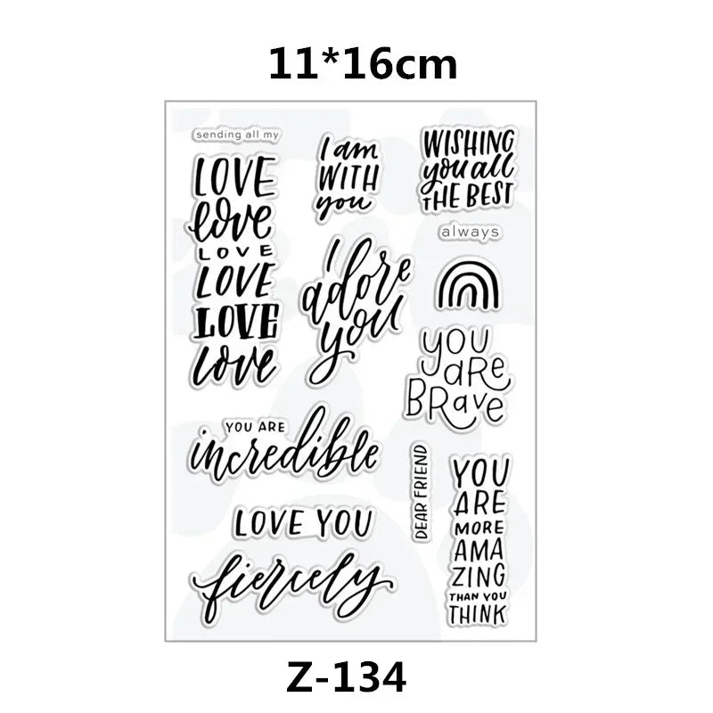 Clear Stamps for Scrapbooking Paper