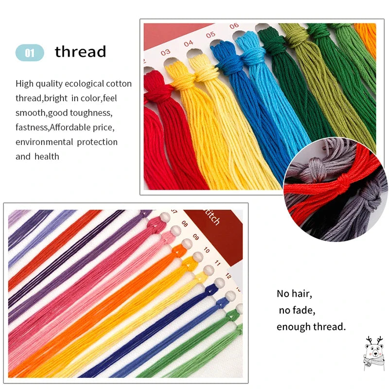 Joy Sunday Embroidery Twelve Jinling Ladies Stamped Cross Stitch