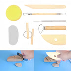 8-piece set of pottery tools