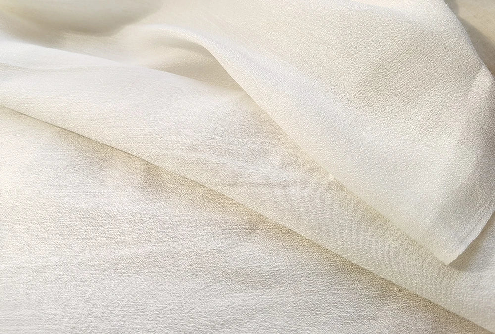 50cm*120cm Silk Linen Fabric White Dress Material