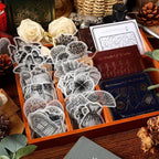 20 pcs Scrapbooking Stamping black and white Stickers