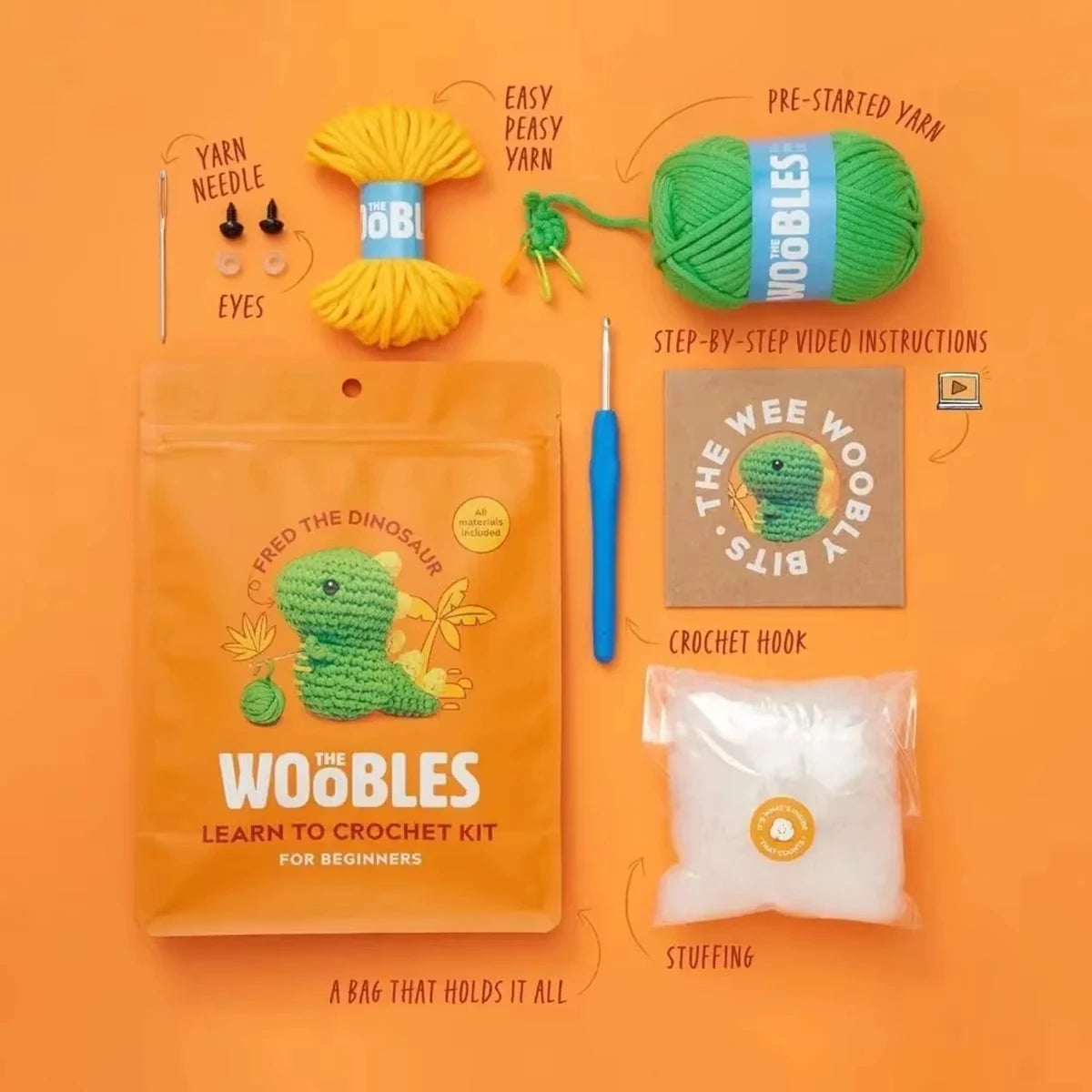 Beginner Crochet Kit DIY Crochet Animal