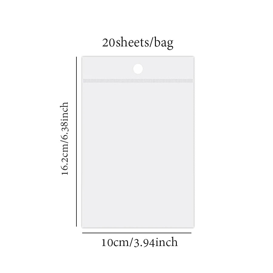 Mr Paper 2Style 60Pcs/bag Ice Crystals PET Long Strip Scrapbook Sticker