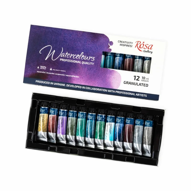 Rosa's New Artist-grade Layered Precipitation Watercolor Paint Set
