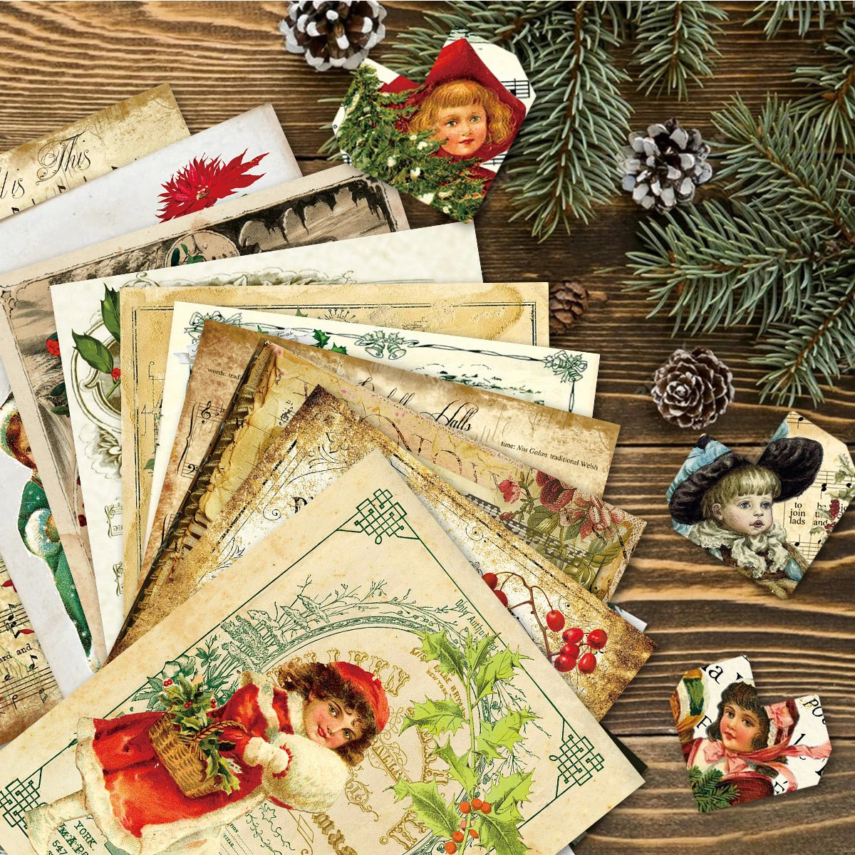 30pcs Christmas Scrapbook Paper