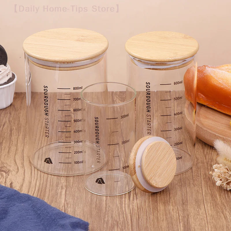 Sourdough Starter Fermentation Jar