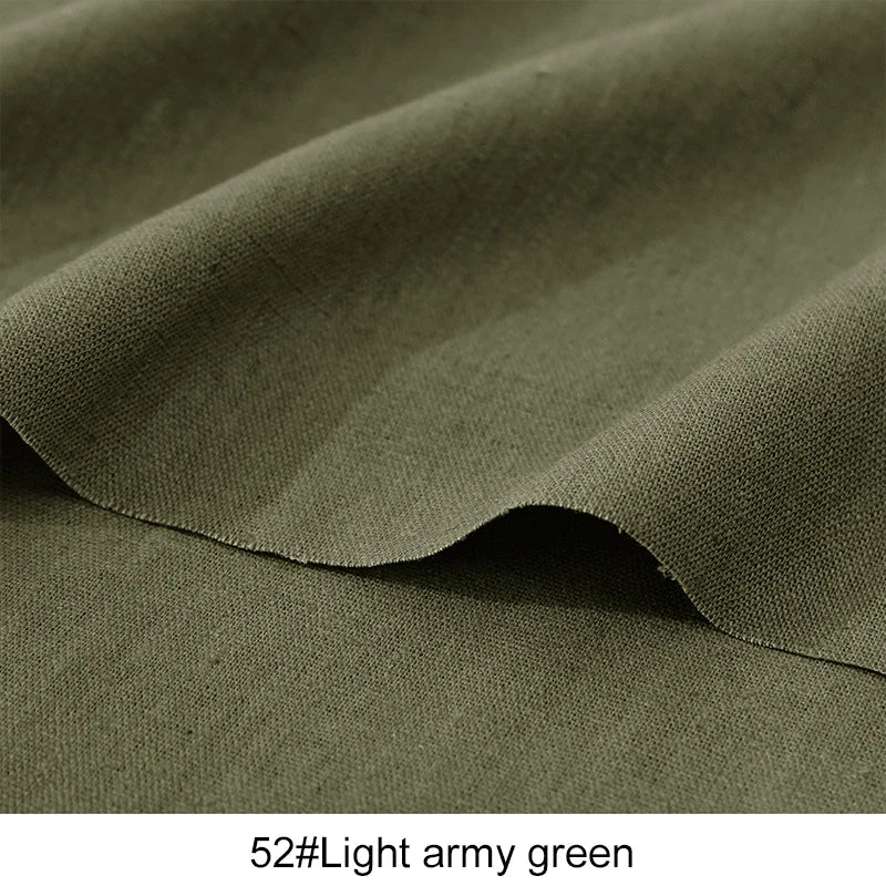 0.5m/1m/2m Faux Cotton Linen Fabric