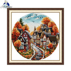Cross Stitch Kit Joy Sunday Autumn Streets