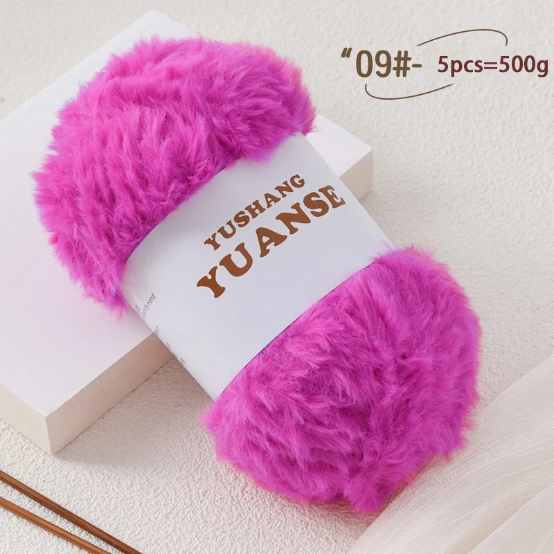 Faux Fur Yarn for Knitting