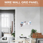 DIY Wire Wall Grid Photo Display