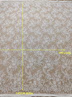 145CM Wide Beaded Lace Fabric