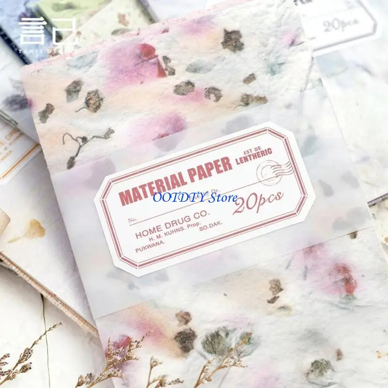 20 Sheets Aesthetic Scrapbooking Paper