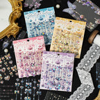 15pcs/pack Kawaii Shell Light Bow Pendant Stickers