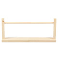 Single Layer Ribbon Storage Rack Wood