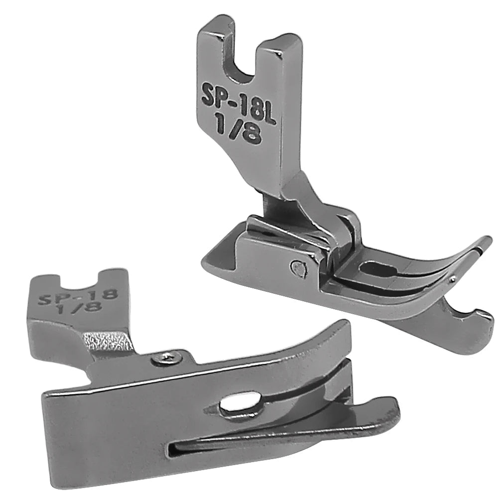 Steel Left / Right Edge Guide Presser Foot #SP-18 1/2 1/4 3/16 1/8 1/16