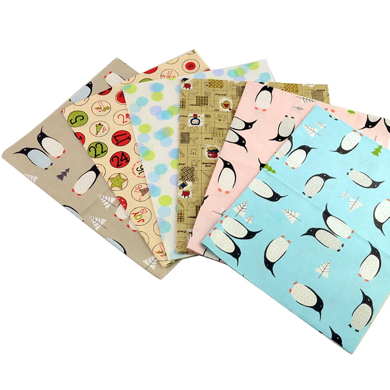 40/50*50cm 6-8 PCS Candy Color Floral Fat Quarter Fabric Bundles