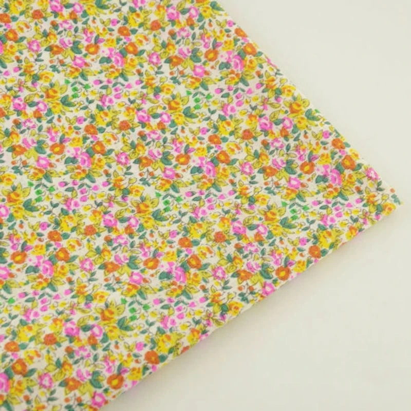 Thin Classical Flowers Design 100% Cotton Fabric