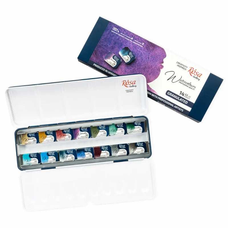Rosa's New Artist-grade Layered Precipitation Watercolor Paint Set