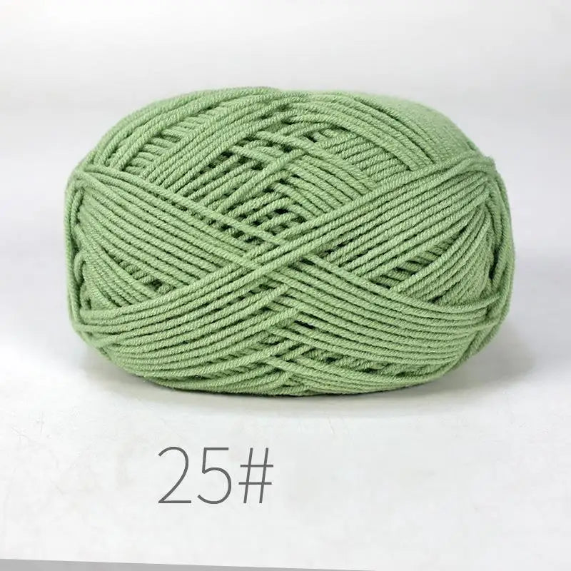 50g Milk Cotton Crochet Yarn 4ply