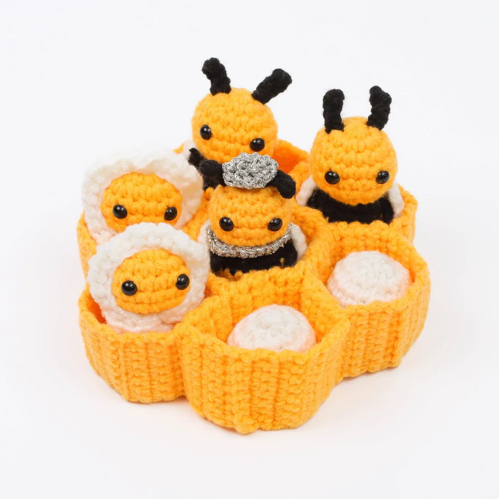Crochet Kit for Adults Honeycomb Bee