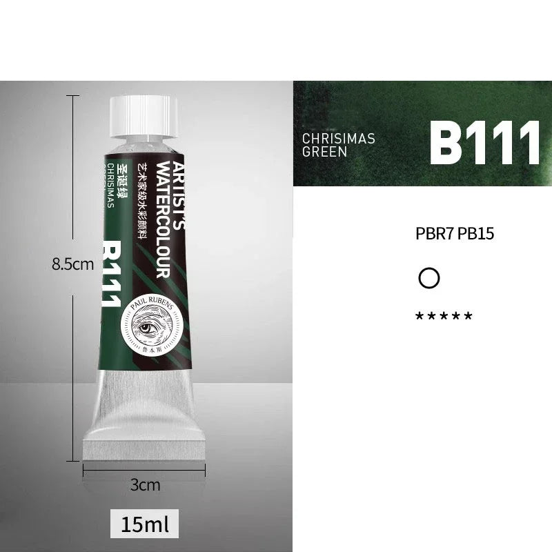 NEW Paul Rubens Professional Watercolor Paint 21 colors 15ML