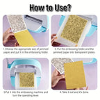 1 Pc Embossing Leaf Background Pattern