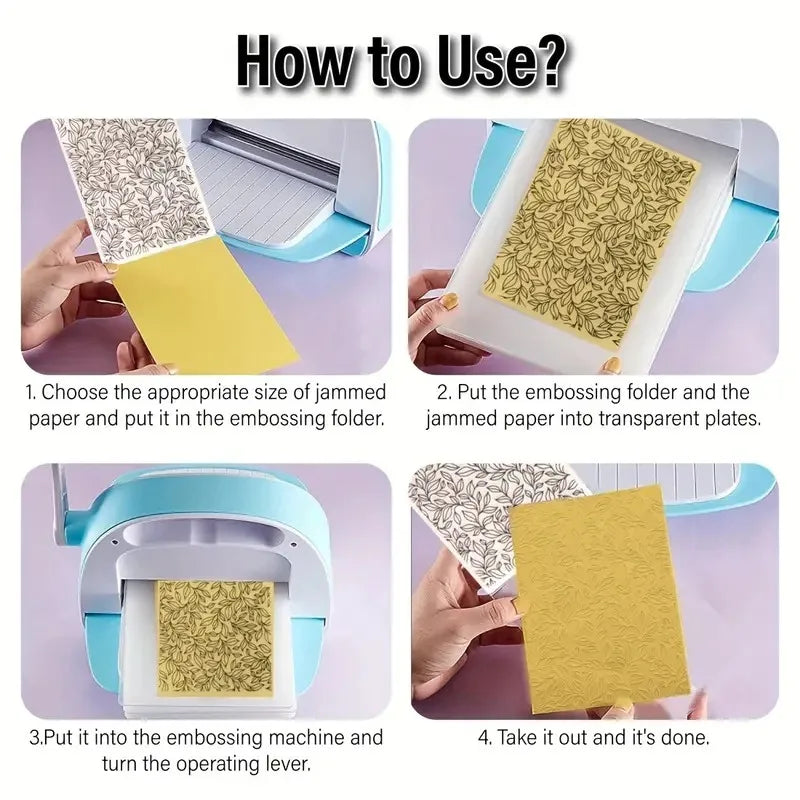 1 Pc Embossing Leaf Background Pattern