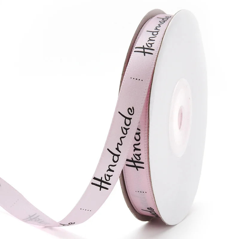 25 Yards 3/8'' (10mm) Handmade Design Polyester Ribbon