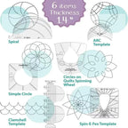 6Pcs Patchwork Ruler Quilting Tools Templates Set