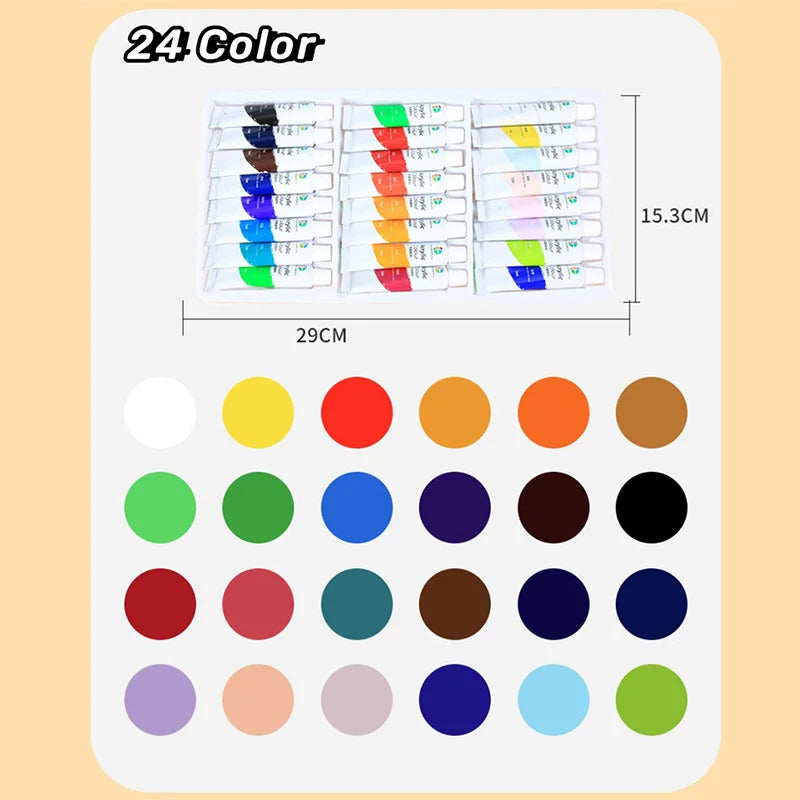 Acrylic Paint Set 12/18/24/36