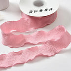 4CM 9 Meters/Roll Wrinkled Lace Edge Ribbons