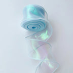 Rainbow Fishtail Ribbons Wave Edge Organza