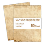 50 Sheets Vintage Stationery Scrapbook Paper