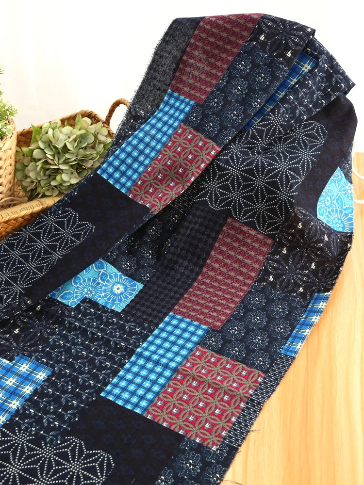 Retro-Style Ethnic Printed Cotton Fabric