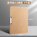 Drawing Board Sketch Pad with Clip Portable Wooden Easel