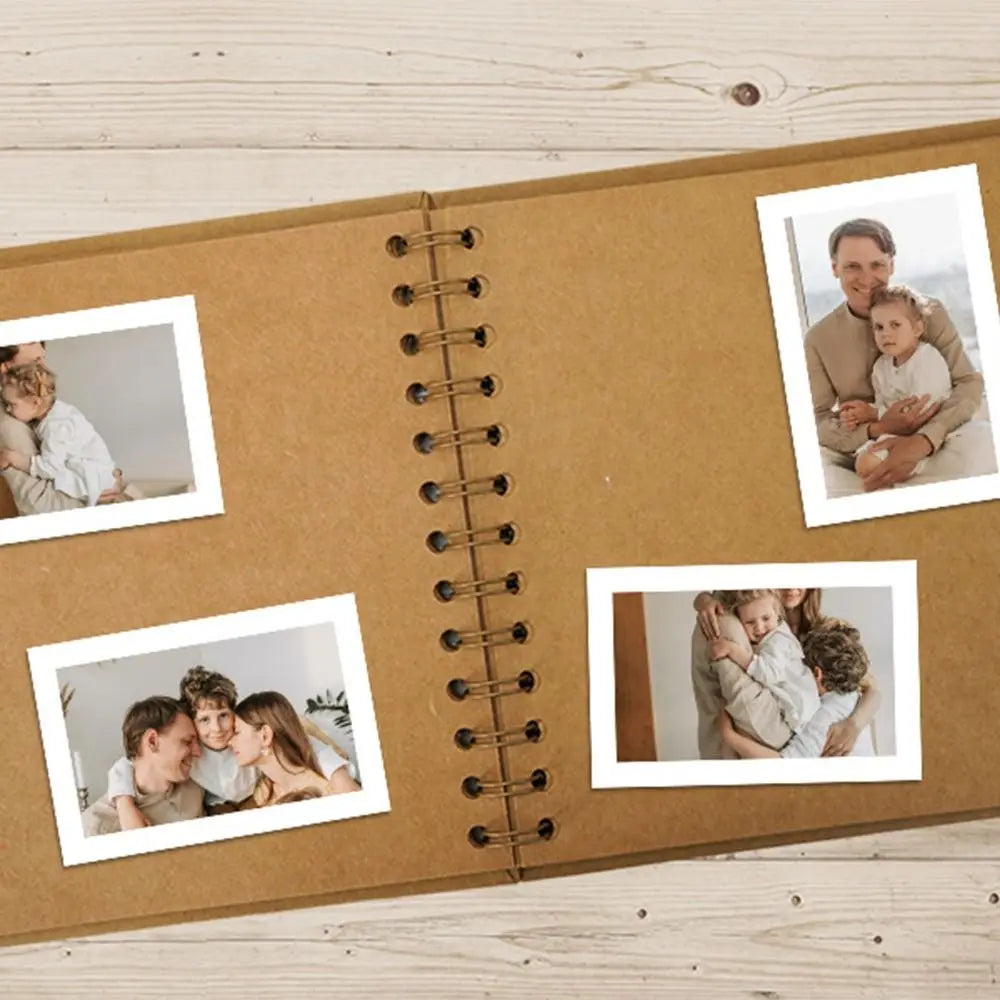DIY Handmade Kraft Paper Scrapbook Graffiti Simple Photo Album