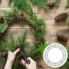 3 Pcs Metal Wreath Frame 20CM Wire Wreath Rings