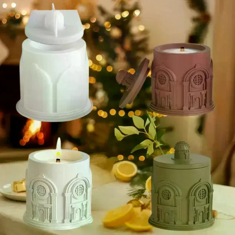 Storage Jar Silicone Mold With Lid