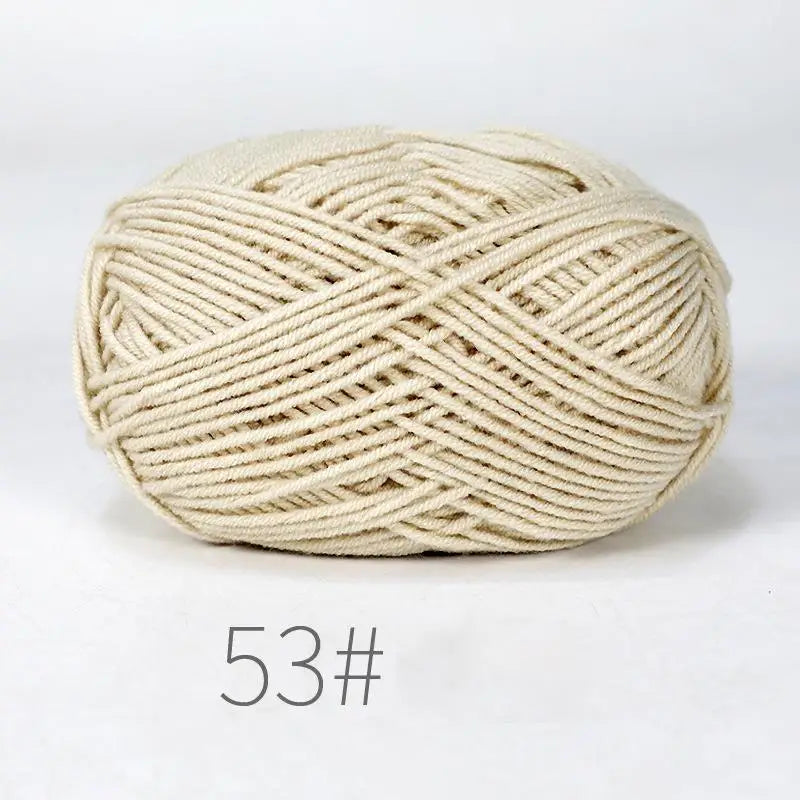 50g Milk Cotton Crochet Yarn 4ply