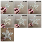 Vine Woven Wreaths White Rattan Woven Star