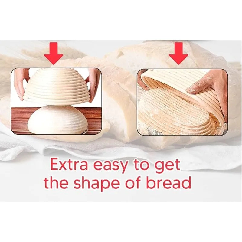 Natural Sourdough Bread Fermentation Basket Set