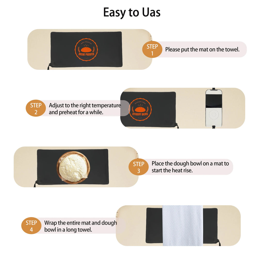 Bread Mat Fermentation Warming Pad Adjustable Temperature