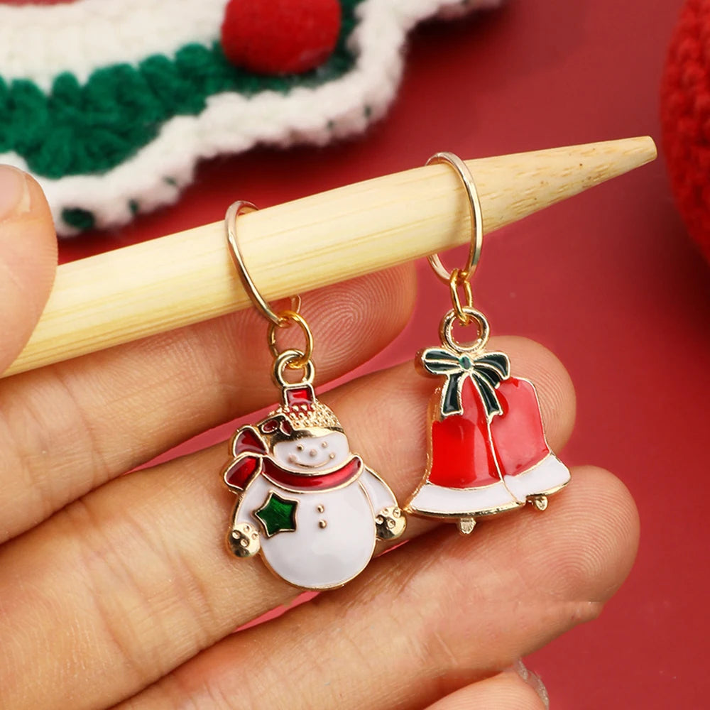 6pcs/set Creative Oil Drop Design Knitting Stitch Markers