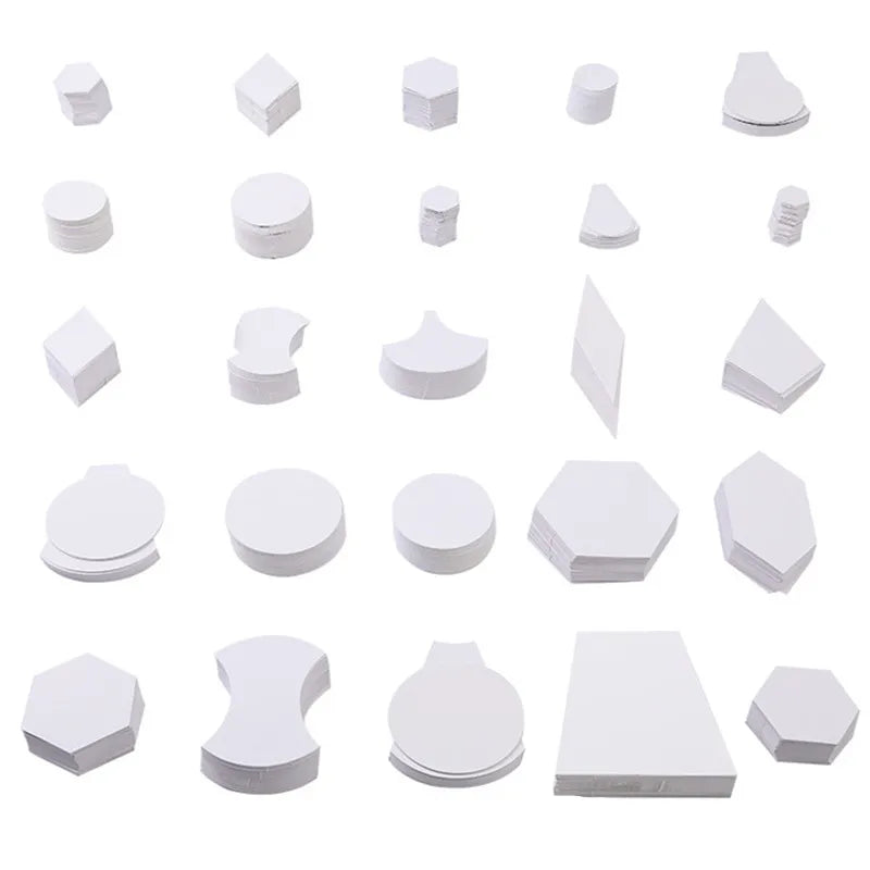 100 Pcs Paper Templates