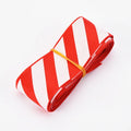 Stripe Red White Ribbon