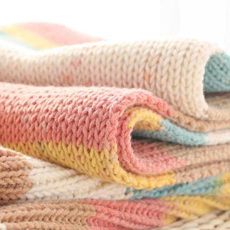 Rainbow Segment Dyed Yarn 5 Strand