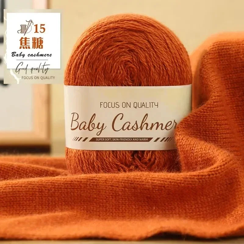 50g/roll Soft Wool Knitting Cashmere Long Thin Yarn