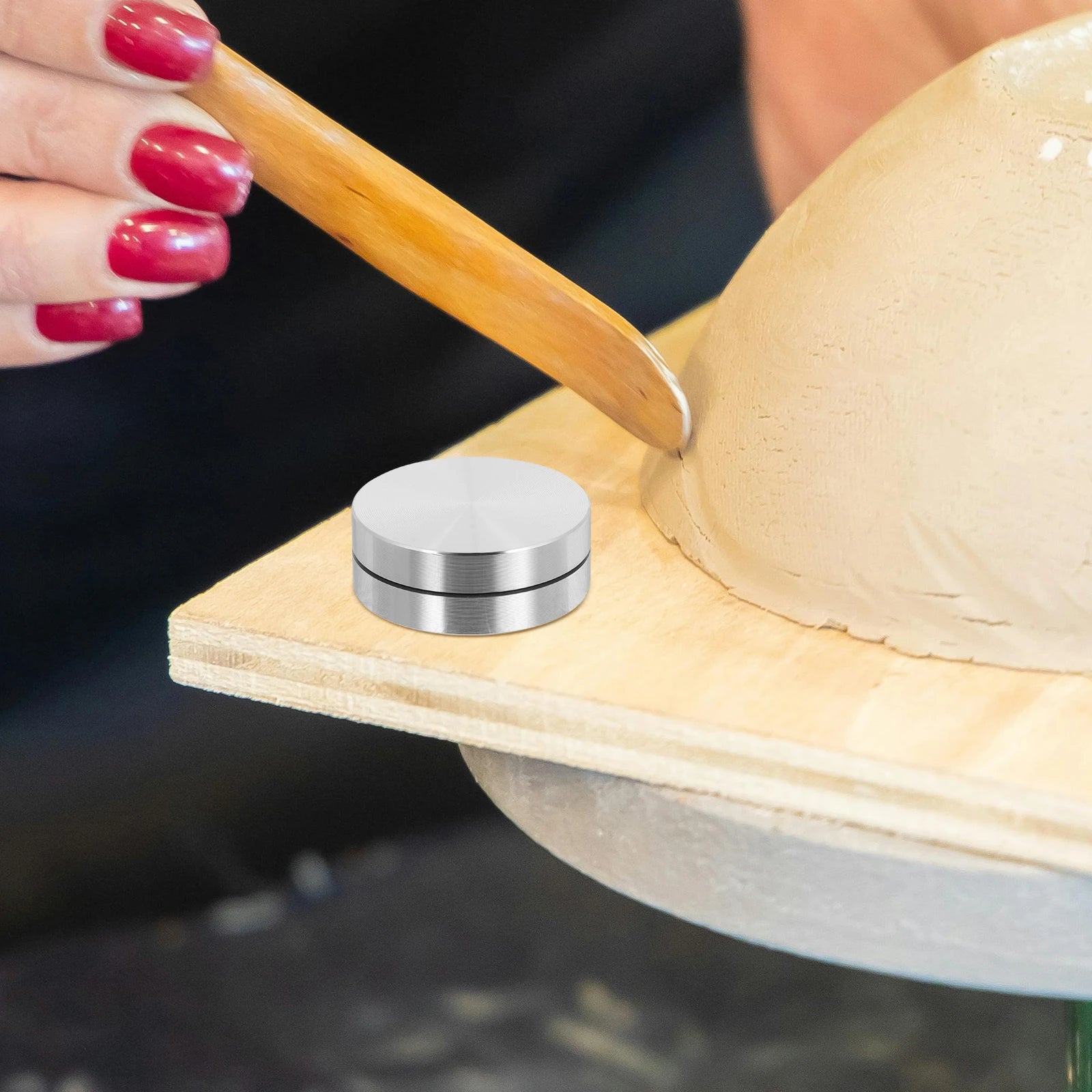 Ceramic Pottery Turntable for Sculpting Clay Aluminum Rotating Base Platform