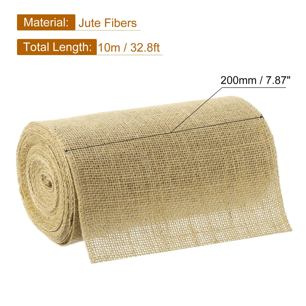 10 Yards Natural Burlap Ribbon